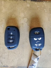 Funda de silicona para llave de coche, funda para Hyundai Tucson Sonata Ix35 Ix25 I20 Creta Santa Fe GLS SPORT Elantra Reina, funda Fob