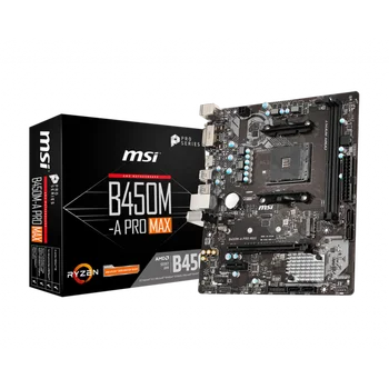 

MSI B450M-A PRO MAX motherboard Socket AM4 Micro ATX AMD B450