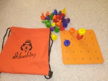 Juego de tablero de clavijas Montessori para niños, juguete de terapia de Motor fino para niños pequeños, 30 Uds., gran oferta