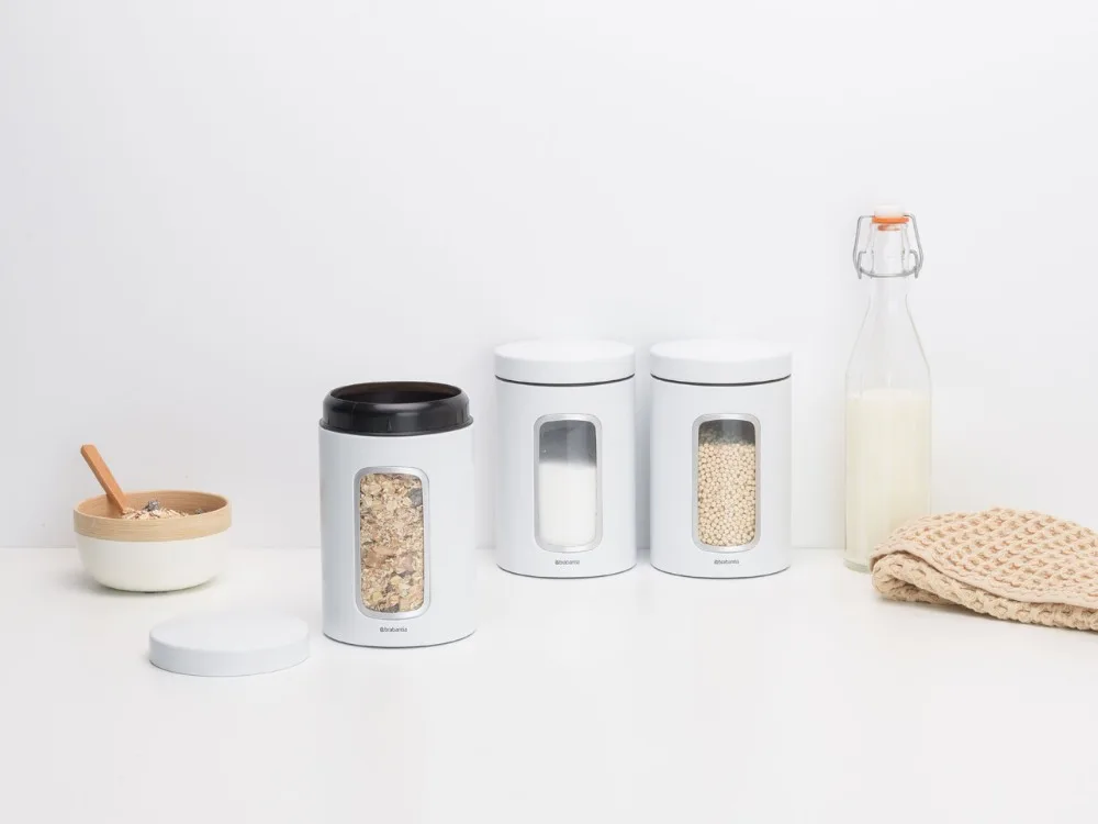 Window Canister Set, 1.4L - White - 8710755306068 Brabantia_96dpi_1280x960px_E_NR-21294