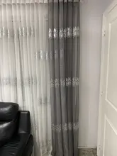 Tulle Curtains Embroidery Pearls Sequins Bedroom Living-Room Luxury Customized French