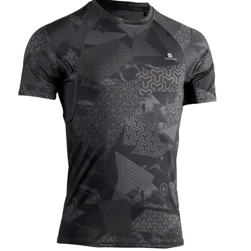 ФУТБОЛКА МУЖСКАЯ КОМПРЕССИОННАЯ DOMYOS. Decathlon - Цвет: Черный
