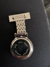 Personaliza tu nombre grabado Pin broche Gran Conde Pluse Metro Dial luminoso mano de calidad superior de acero inoxidable Fob reloj de bolsillo de la enfermera