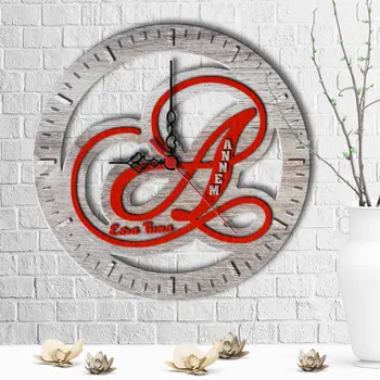 

Personalized Decorative Dear Mom Design Wooden Wall Clock-9