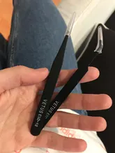 VETUS-Pinzas para cejas de acero inoxidable, extensión de pestañas postizas, reparación auxiliar, pestañas hiperfinas, herramientas de maquillaje