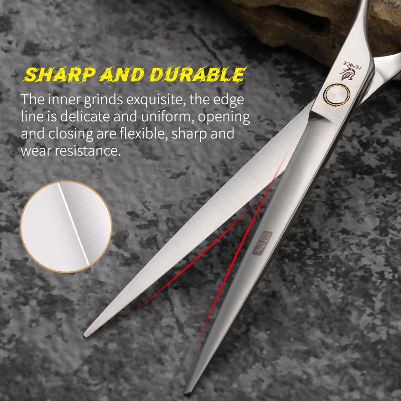 Fenice 6.75/7.5 inch bearing screw professional pet grooming scissors for dogs cutting grooming shears tesoura tijeras