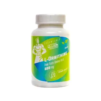 

L-оринитин L-Ornithine 500 mg 120 Caps Candy Coach, стимулирование образования белка, рост мышц, регенерация и очищение печени