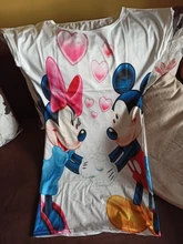 Disney-Vestido de playa de Mickey para mujer, Vestidos Bodycon de Minnie para mujer, vestido Sexy Vintage para fiesta, ropa de verano