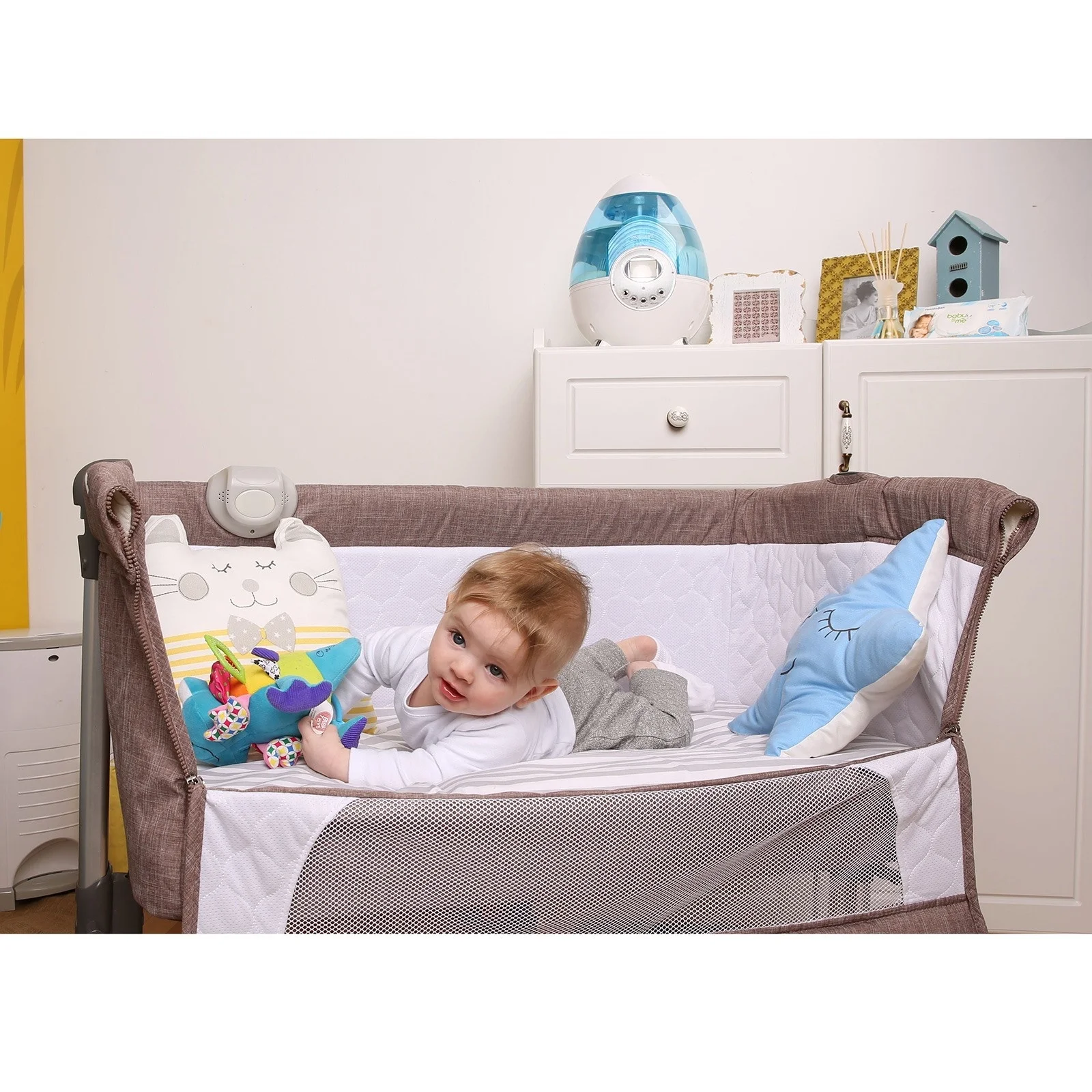 Ebebek baby & plus безопасная боковая прикроватная колыбель коричневый|Колыбель| |