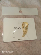 Pendientes de Clip de Metal Simple para mujer y niña, aretes largos de borla multicapa sin Piercing, Clip de aleación, regalos de joyería para oreja