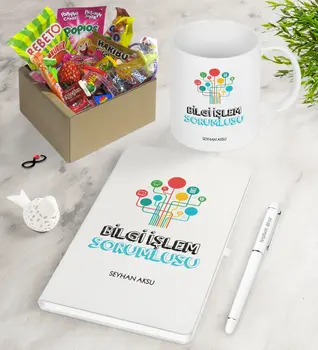 

Personalized Information Processing In Charge Of Nostalgic Lezzetler Notebook Pen Mug Gift Set