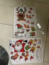 Pegatina de Papá Noel de Feliz Navidad decoración navideña para el hogar, ventana, adornos navideños, Año Nuevo 2020, 1 Uds.