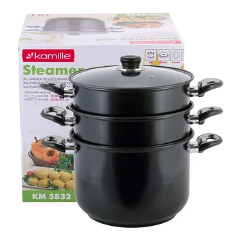 

Steamer 2-level Ø 26 cm made of carbon steel Kamille, kml-5832