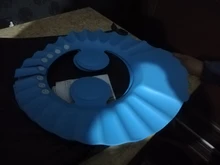 Los niños Cap impermeable del bebé seguro baño visera ajustable accesorios del Visor para baño proteger los ojos orejas traje de PVC 0-6 niños.