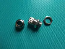 Cable impermeable glándula IP68 chapados en níquel latón 1/4 3/8 1/2 3/4 1 BSPP/NPT Macho tamaño 30 para 3-6,5mm 4-8mm Cable