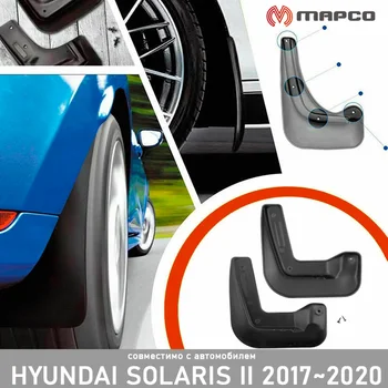 

Mudguards front for for Hyundai Solaris 2017 ~ 2020 mudguard auto styling tuning dirt protection accessories
