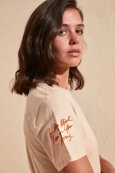 

Trendyol Printed Basic Knitted T-Shirt TWOSS20TS0797