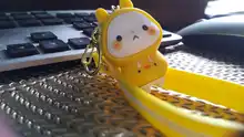 Llavero con colgante de conejo para chica, cadena de coche con personalidad creativa, anillo de un par de bolsa Kawaii sencilla para parejas, adornos, regalo para chica