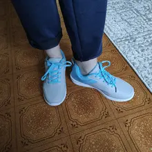 Zapatillas de deporte de cuero sintético para mujer, zapatos informales transpirables planos para correr