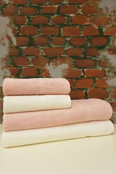 

Özdilek Orchid Cream Powder LACED Baths Set 2 Bathroom 2 Hand Face Pile 386023640