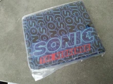 Sonic-cartera corta con bolsillo para monedas para hombre, billetera de diseño guay