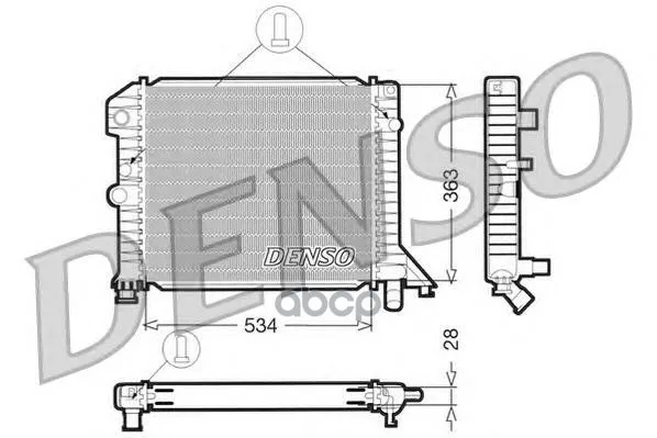 Радиатор Системы Охлаждения Denso арт. DRM33021
