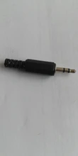 5 unids/lote conector de auriculares de 3,5mm macho conector de audio de dos canales 3,5 Mm con carcasa de plástico negro tamaño 5x0,9 cm