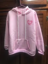 Sweatshirts Hooded Long-Sleeve Printed Female Thick Cute Cartoon Back Velvet