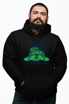 

Angemiel Wear Snake Venom Shoes Black Men 'S Hooded Sweatshirt
