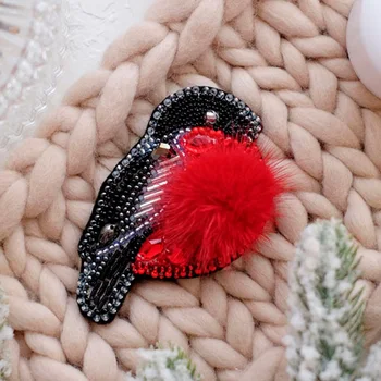

Ad-041 set for embroidery with beads decoration on natures. Artistic canvas 'snegier' 5.8*8,0 cm