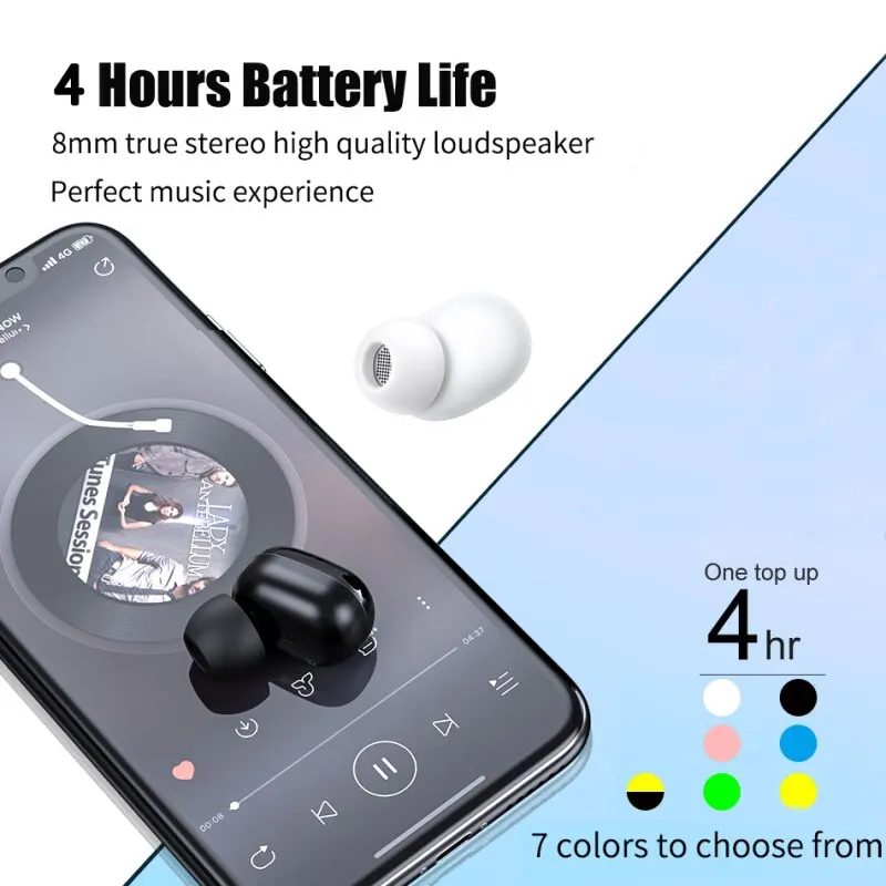 Mini f911 tws fone de ouvido compatível