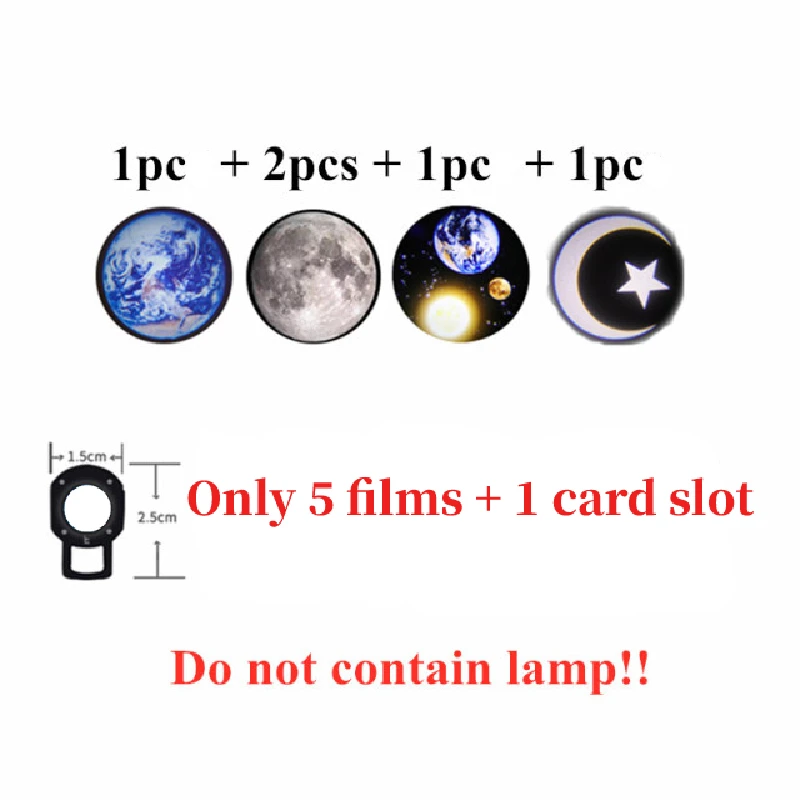 Starry Projector 2 In 1Moon Earth Projector Lamp 360° Rotatable Bracket USB Rechargeable Led Night Light Planet Projection Lamp bright night light Night Lights