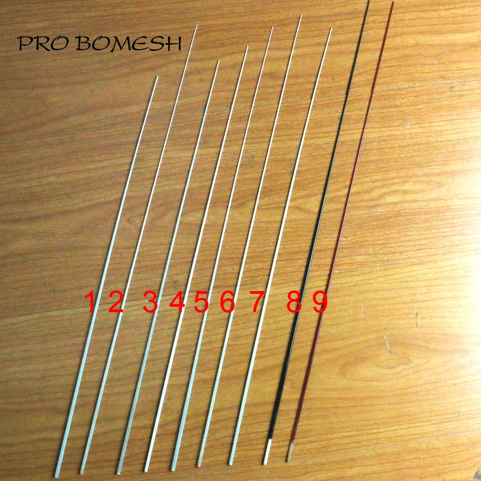 Pro Bomesh 5PCS/Lot 45.2cm-51cm 1 Section Solid Fiber Glass Ice Blank Raft Repairing Tip DIY Rod Building Repair_voghion.com