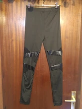 Mallas de entrenamiento de cuero para primavera y otoño, Leggings modernos encantadores, de encaje, sexys, elásticos, 2020