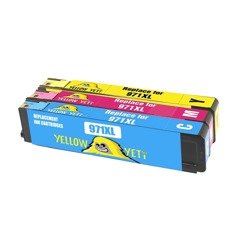 3 шт. чернильный картридж C/M/Y HP 970 971 971XL 970XL совместимый для Officejet Pro X451dw X451dn X476dn X551dw