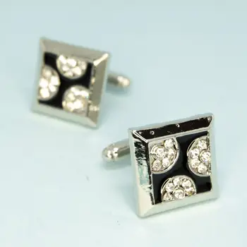 

Cufflinks jewelery square with stones (54155)