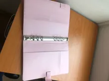 Carpeta de archivos recargable para Notebook, funda para Bloc de notas, carpeta de cuero, suministros de oficina, novedad