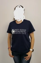 Camiseta con estampado de letras del Hospital Para Mujer, Ropa Harajuku, informal, gris