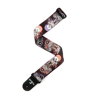 

50AL05 Alchemy Gothic guitar Strap figure "Gods of War, Planet Waves