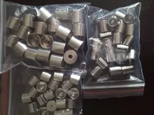 Lote de 20 unidades de cuentas de acero inoxidable para fabricación de joyas, tamaño del orificio de 3/4/5/6/8mm, casquillos de extremo de tubo, borla de extremo, pulsera redonda de cuero