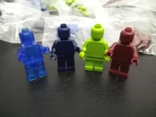 Figuras de acción pequeñas de modelo Moc para niños, DIY, iluminar, bloques de construcción a granel, Compatible con City Street View, juguete