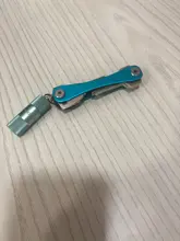 Llavero inteligente para llave de bolsillo, billetera de aluminio compacta y portátil, clip multifuncional