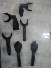 Fondo de ortodoncia Dental, tablero de contraste con imagen de la foto, placa de mejilla Oral con marca de escala, herramientas de dentista autoclavables, color negro, 6 uds.