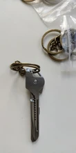 Llavero para fabricación de joyería, de 5 a 20 unidades por lote, porta llaves de oro, bronce y rodio de 28mm de largo, llaveros partidos redondos, DIY