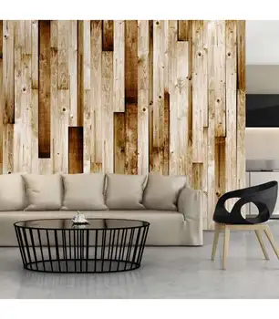 

Wall mural-wooden boards