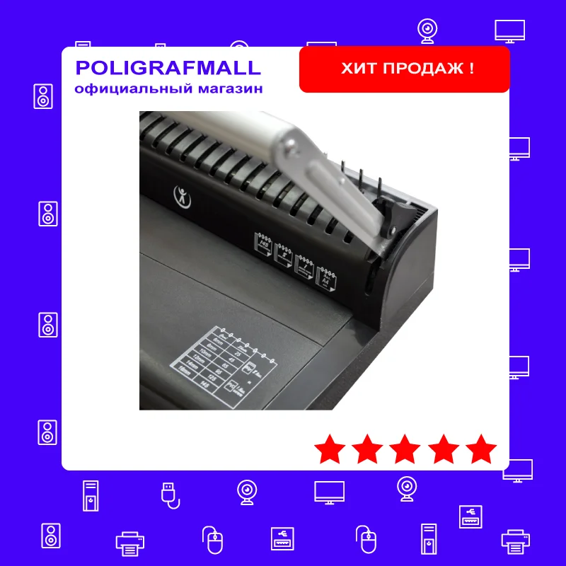 Bookbinding machine ibind A8, binding machine brochure Machines for business Book Administrative Financial Equipment Office Electronics Computer