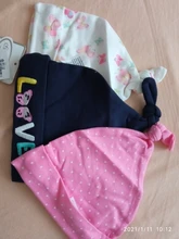 Baby-Hats Caps Newborn 0-6-Months 100%Cotton Printed for 3pcs-Per-Lot KF268