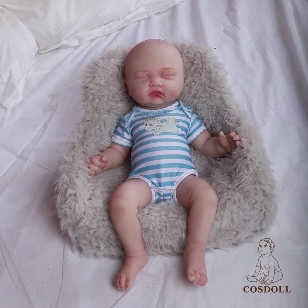 45cm Full Solid Platinum Silicone Reborn  Lifelike Painted Full Silicone  Doll - 45cm - Aliexpress