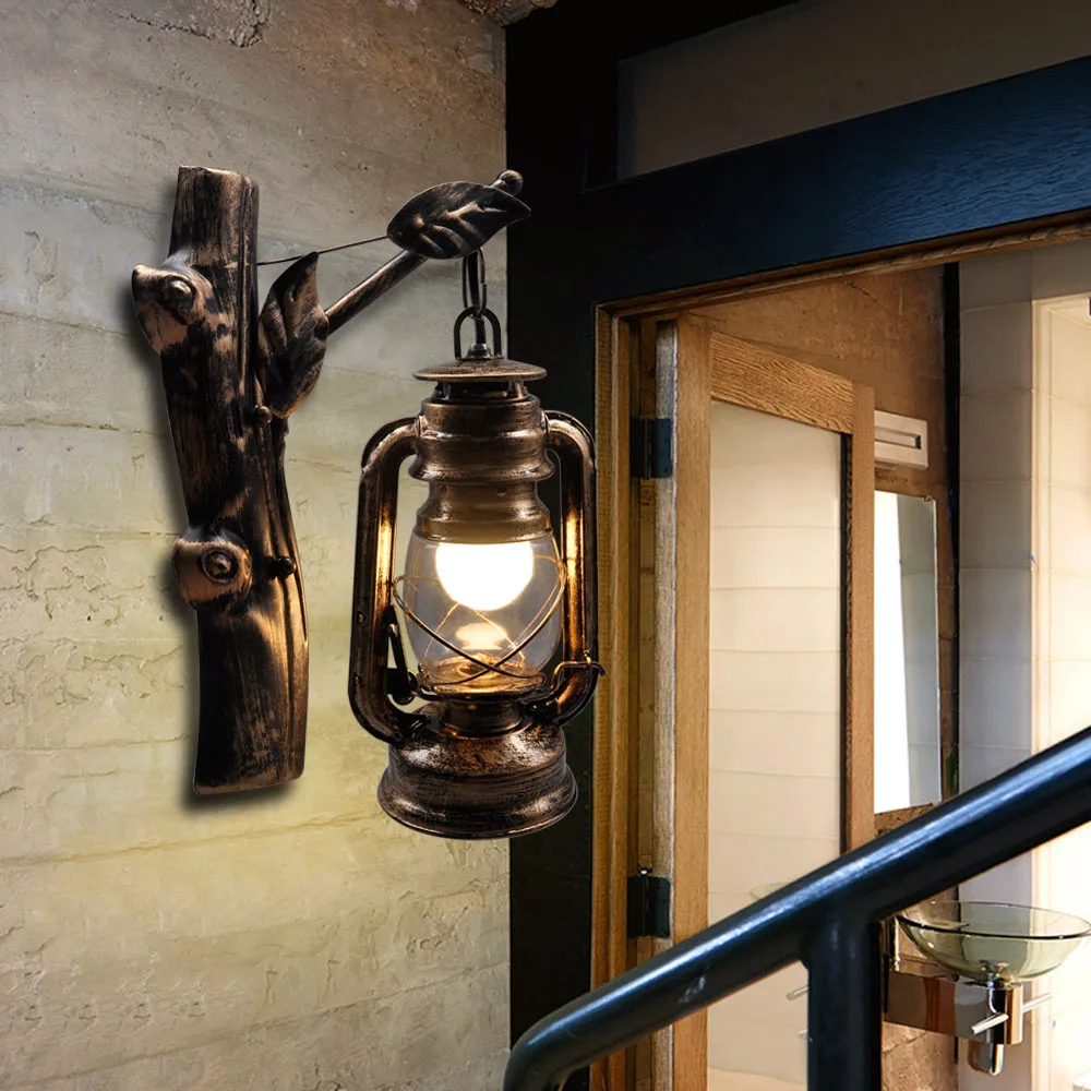  Artpad American LOFT Industrial Retro Wall Lamp AC90V-260V E27 Metal LED Adjustable Corridor Balcon - 32859212886
