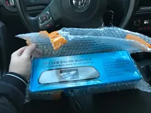 5 pulgadas TFT LCD HD800 * 480 pantalla Monitor coche espejo Monitor para estacionar marcha atrás con 2 entrada de vídeo retrovisor Cámara opcional